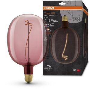 OSRAM Dimmelhető LED Ballon izzó, rózsaszín, E27, 4, 5 W, VINTAGE, meleg fehér kép
