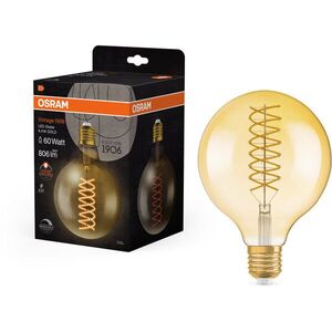 OSRAM LED izzó, gömb, aranyszínű, E27, VINTAGE, 8, 4 W, meleg fehér kép