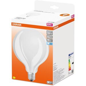 OSRAM LED izzó, nagy méretű, E27, 17 W, STAR CLASSIC GLOBE, hideg fehér kép
