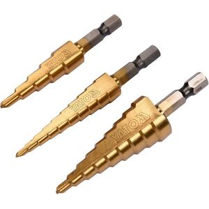 YATO Lépcsős kúpos fúrószár készlet, 3-20 mm kép