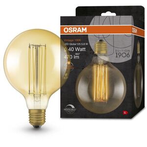 OSRAM Dimmelhető LED izzó, aranyszínű, VINTAGE, E27, 5, 8 W, GLOBE, meleg fehér kép