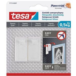 TESA Öntapadós akasztószög tapéta és vakolat, 0, 5 kg kép