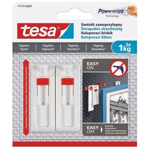 TESA Állítható öntapadós akasztószög tapétára és vakolatra 1 kg kép