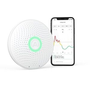 Airthings Wave plus - levegőminőség, radon, páratartalom, hőmérséklet, VOC, CO2, nyomás mérő kép