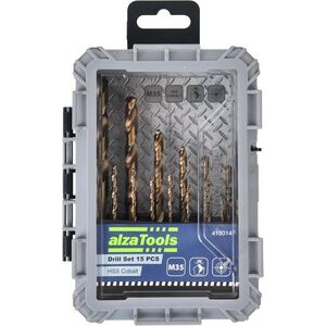 AlzaTools Cobalt Drill Bits Set 15PCS kép