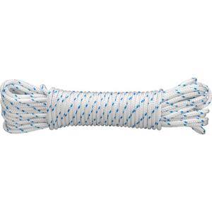CONNEX PES fonott kötél 16 szál, 4 mm × 20 m, fehér/kék, DY2702880 kép