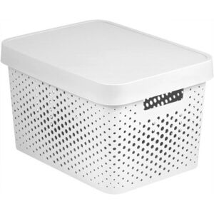 Curver INFINITY DOTS doboz 17 L - fehér kép