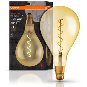 OSRAM Ipari LED izzó, E27, 4 W, VINTAGE, meleg fehér kép