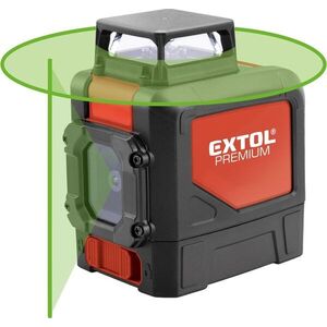EXTOL PREMIUM zöld lézeres vonallézer, önszintező keresztlézer, 1H360° x 1V, 8823307 kép