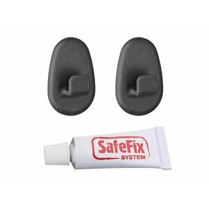 Metaltex LAVA kampó, 2 darab + SAFEFIX ragasztó akasztórendszerhez kép
