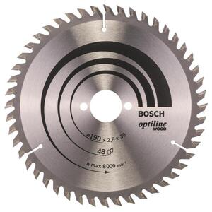 Bosch Optiline Wood körfűrészlap, 190×30×2, 6 mm, 48 (2.608.640.617) kép