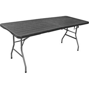 ROJAPLAST Kerti catering asztal, összecsukható, fekete, 180×74 cm kép