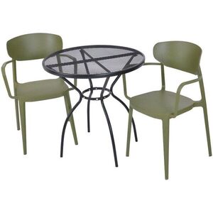 ROJAPLAST ZWMT-06 kerti bútorszett: 1 db kerti asztal + 2 db MARE ARMCHAIR kerti szék kép