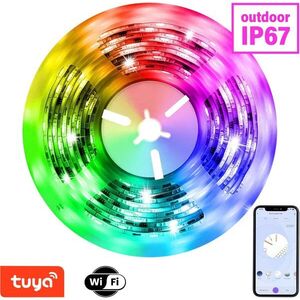 Immax NEO LITE intelligens szalag LED 5 m, RGB, CCT, színes, szabályozható, wifi IP67, kültéri kép