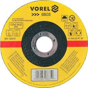 Vorel fémvágó korong 125 x 22 x 2, 5 mm kép
