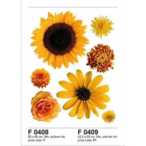 F0408 Öntapadós dekoráció SUN FLOWER BIG, 65 x 85 cm kép