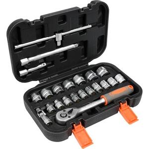 STHOR TO-58661 Dugókulcs készlet, 3/8", 22 db kép