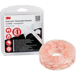 3M™ Dual-Lock™ öntapadó tépőzár SJ356B, átlátszó, 25 mm x 2, 5 m bliszter csomagolásban kép