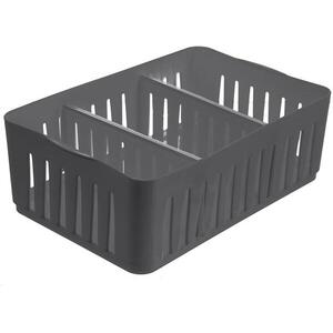 Orion Flexi Tárolókosár/rendszerező, 24, 5×16×8, 3 cm, szürke kép