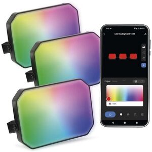 EMOS GoSmart Kültéri kezdőkészlet, 3 részes, 14 W, RGBIC, fényerőszabályzós, WiFi kép