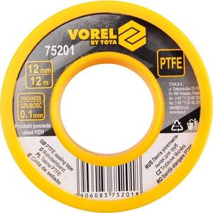 VOREL teflonszalag 12 x 0, 1mm 12m 12m kép