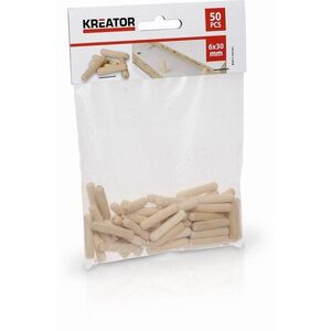 KREATOR KRT110101 - 6 x 30 mm-es asztalos tipli (50 darab) kép