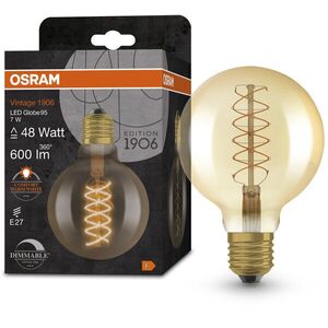 OSRAM Dimmelhető LED izzó, aranyszínű, E27, 7 W, VINTAGE, meleg fehér kép