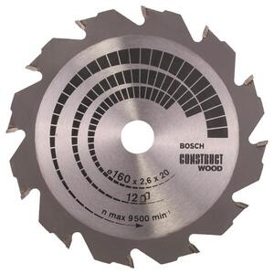 BOSCH Fűrészlap Construct Wood 160 x 20/16 x 2, 6 mm kép
