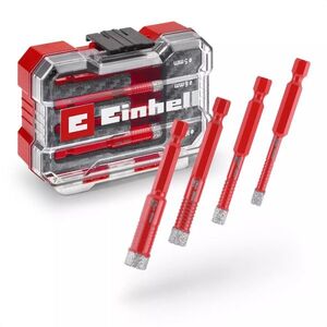 EINHELL XS-Case 4 darab 5/6/8/10 mm-es gyémánt csempefúrószár, 49500404 kép