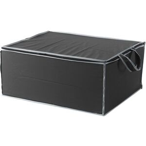 Compactor Szövet tárolódoboz 2 paplanhoz 55 x 45 x 25 cm - fekete kép