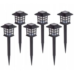 Verk 12401 Solární zahradní LED lampy se senzorem soumraku, sada 6 ks kép