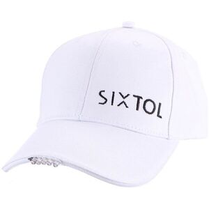 SIXTOL B-CAP baseballsapka LED világítással, 25 lm, tölthető, USB, univerzális méret, fehér kép