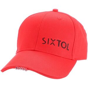 SIXTOL B-CAP baseballsapka LED világítással, 25 lm, tölthető, USB, univerzális méret, piros kép