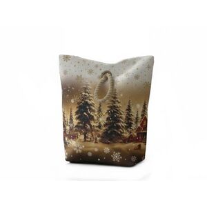 Forbyt karácsonyi ajtótámasz, Havas táj CYH6019R, 22 × 23 cm kép