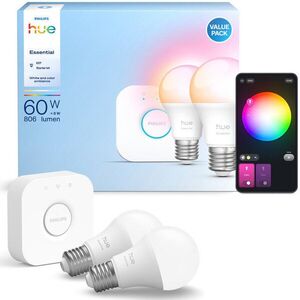 Philips Hue Essential White and Color Ambiance 8 W, 806 lm, E27, Starter Kit kép