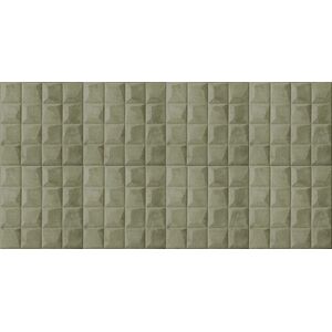 HCS deco 3D öntapadós falpanel, khaki kockák, bársony / velvet kép