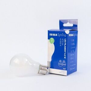 Tesla FILAMENT RETRO BULB, E27, 4, 2 W, 230 V, 470 lm, 25 000 h, 4000K nappali fehér, 360° kép