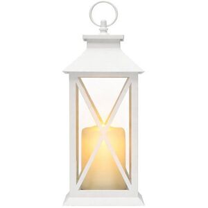 Verk 12386 dekoratív LED lámpás gyertyával, 28 cm, 3× AAA elem, fehér kép
