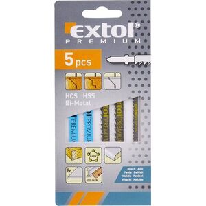 EXTOL PREMIUM 8805100 szúrófűrészlap készlet, Bi-metal, HSS, HCS kép