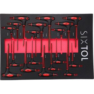 SIXTOL szerszámos egység műhelykocsiba, Mechanic Tool Tray 5, 18 darab kép