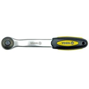 VOREL Racsnis hajtószár, 1/2", 260 mm, hajlított, CrV, 72 fog kép