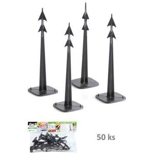 Prosperplast HARPOON PEG 120 rögzítő, fekete (csomagolás: 50 db) kép