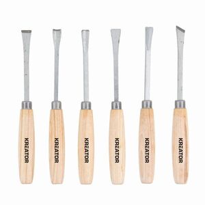 KREATOR KRTH23203 Fafaragó véső készlet, mini, 6 db kép