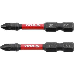 YATO ütvecsavarozó bitek 1/4" × 50 mm PZ1, 2 darab YT-78043 kép