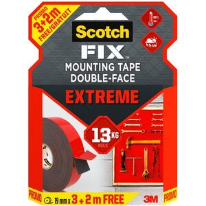 3M Scotch-FIX™ Szupererős kétoldalas rögzítőszalag PT1100-193+20, 19 mm × 3 + 2 m kép