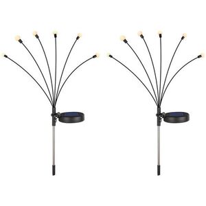Verk 12397 Solární zahradní lampy se senzorem soumraku 6 LED, 70 cm, 2 ks kép