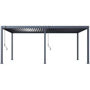 Rojaplast ECO Bioklimatikus pergola, acél, 6×3 m, szabadon álló kép