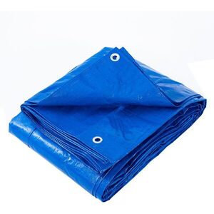 PHT takaróponyva fém nyílással 70 g/m2 kék 2 × 3 m 2 × 3 m kép