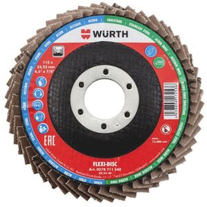 WÜRTH Flexi-disc Lamellás csiszolókorong, 115 mm, G60 kép