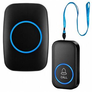 RealG RC-K-2382 vezeték nélküli csengő IP44, 300 m, 60 dallam, fekete kép